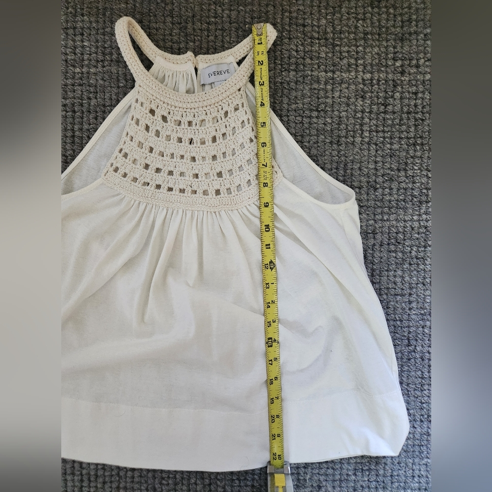 Evereve Joan Crochet Neck Halter Top, Size Small, NWOT - Picture 5 of 8